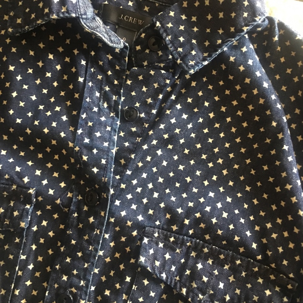 Jcrew Dark Chambray button up Blouse